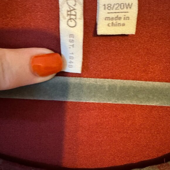 PRETTY PRINT TOP w/FLARE SLEEVES 18/20 PLUS #2 - Picture 10 of 10